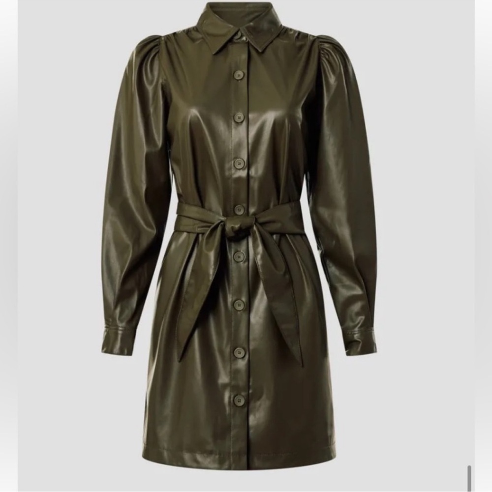 Peter Som Olive Green Midi Dress